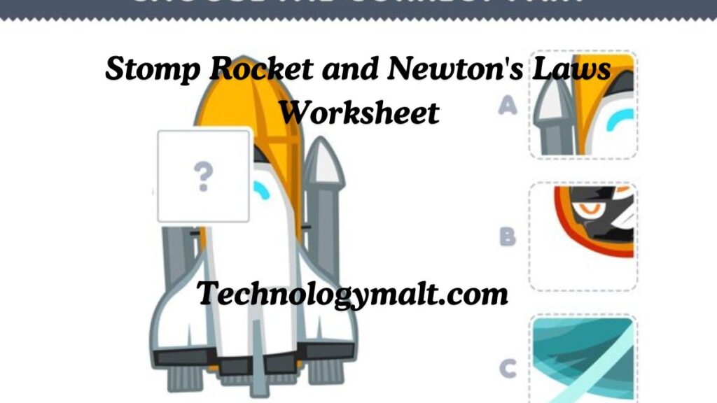 Stomp Rocket and Newton's Laws Worksheet